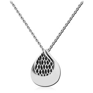 STERLING SILVER 925 JEWELLED NECKLACE WITH PENDANT