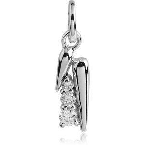 STERLING SILVER 925 JEWELLED PENDANT