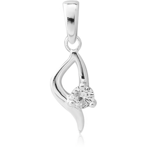 STERLING SILVER 925 JEWELLED PENDANT
