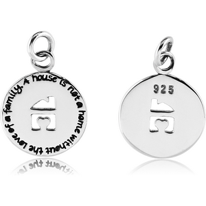 STERLING SILVER 925 PENDANT - HOUSE