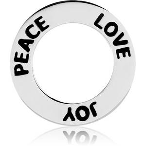 STERLING SILVER 925 PENDANT - LOVE PEACE JOY