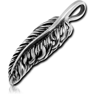 STERLING SILVER 925 PENDANT - FEATHER