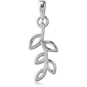 STERLING SILVER 925 PENDANT - LEAF