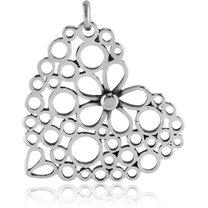 STERLING SILVER 925 PENDANT - HEART