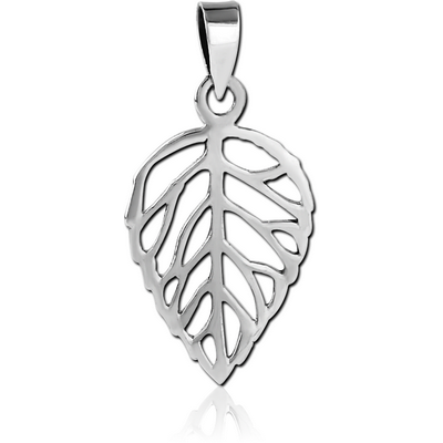 STERLING SILVER 925 PENDANT - LEAF