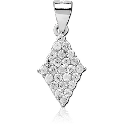 STERLING SILVER 925 JEWELLED PENDANT