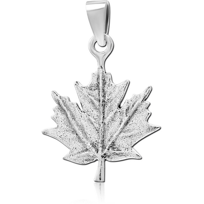 STERLING SILVER 925 PENDANT - MARIJUANA LEAF
