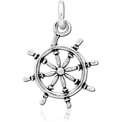 STERLING SILVER 925 PENDANT - WHEEL