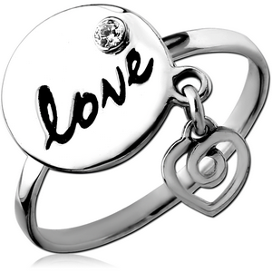 STERLING SILVER 925 JEWELLED RING
