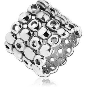 STERLING SILVER 925 RING - CRICLES AND DOTS