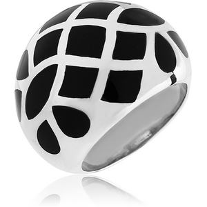 STERLING SILVER 925 RING WITH ONYX