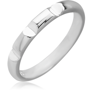 STERLING SILVER 925 RING - DIAMND CUT