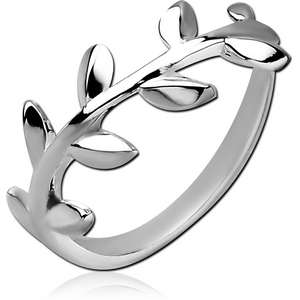 STERLING SILVER 925 RING - LEAF