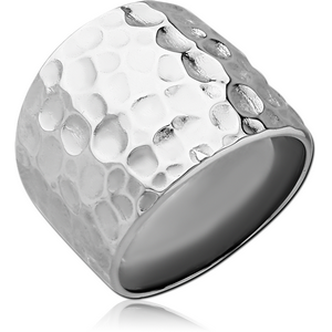 STERLING SILVER 925 RING - HAMMERED TEXTURE