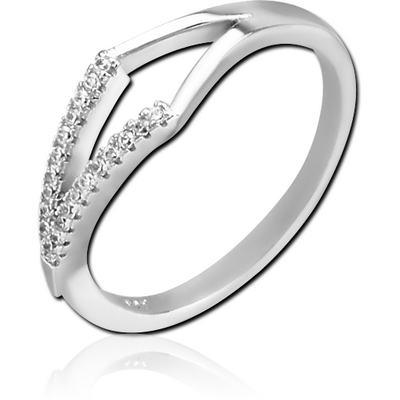 STERLING SILVER 925 JEWELLED RING
