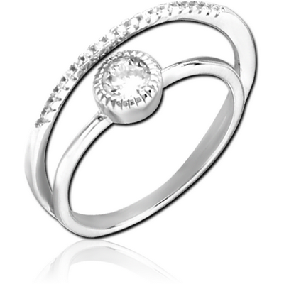 STERLING SILVER 925 JEWELLED RING
