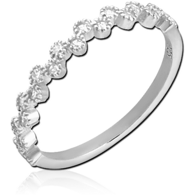 STERLING SILVER 925 JEWELLED RING