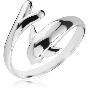 STERLING SILVER 925 TOE RING - DOLPHIN