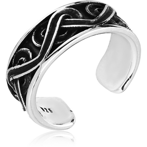 STERLING SILVER 925 TOE RING - BAGELS