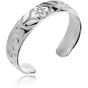 STERLING SILVER 925 TOE RING - FLOWER