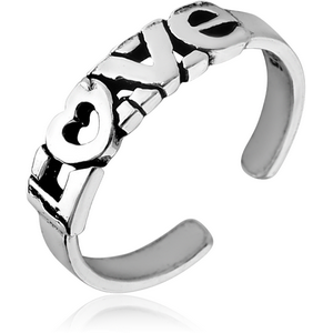 STERLING SILVER 925 TOE RING - LOVE