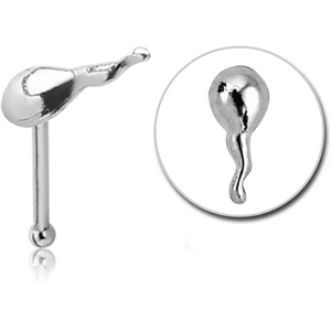 STERLING SILVER 925 SPERM NOSE BONE