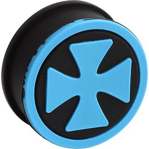 SILICONE RIDGED PLUG WITH IRON CROSS