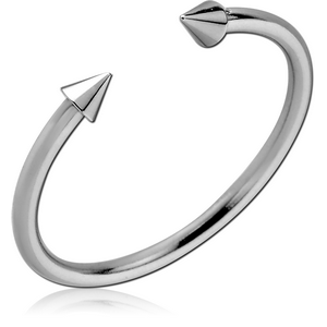 SURGICAL STEEL OPEN RING - CONE