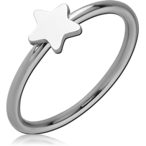 SURGICAL STEEL WIRE CUT STAR RING