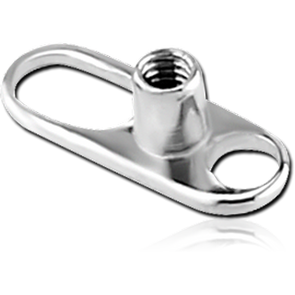 TITANIUM INTERNALLY THREADED DERMAL ANCHOR PIN FOR 1.2MM WITH BIG HOLE