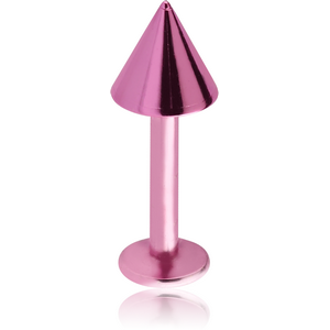 ANODISED TITANIUM MICRO LABRET WITH CONE