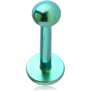 ANODISED TITANIUM MICRO LABRET WITH DISC