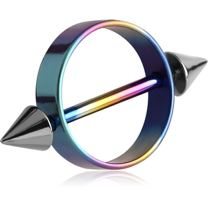 ANODISED TITANIUM NIPPLE SHIELD WITH CONES