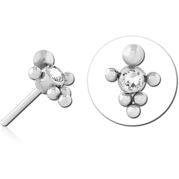 TITANIUM JEWELLED THREADLESS ATTACHMENT