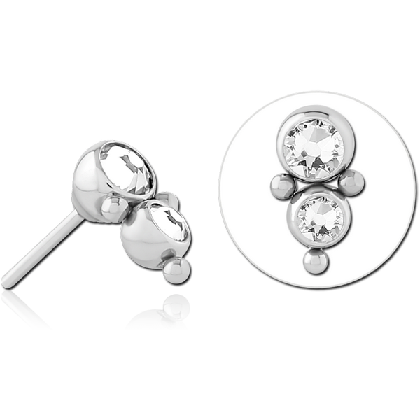 TITANIUM JEWELLED THREADLESS ATTACHMENT