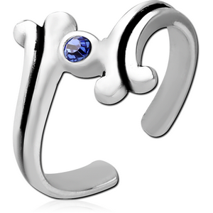 STERLING SILVER 925 JEWELLED TOE RING