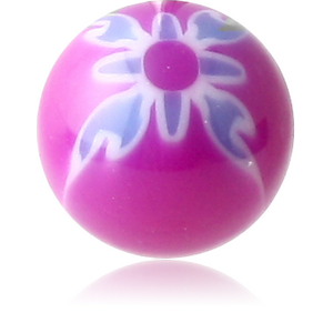 UV ACRYLIC SIDE THREADED FANCY BALL