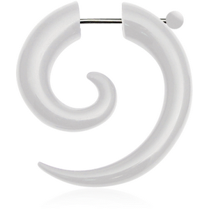 UV ACRYLIC FAKE EAR SPIRAL WITH BALL