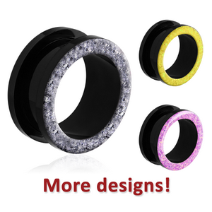 UV ACRYLIC GLITTERLINE THREADED TUNNEL