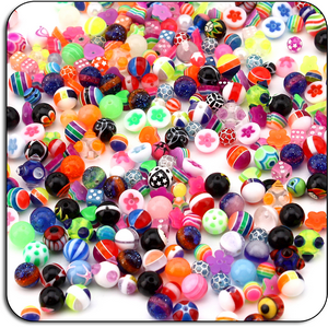 VALUE PACK OF MIX UV ACRYLIC BALLS FOR 1.6MM - PACK OF 2500 PCS