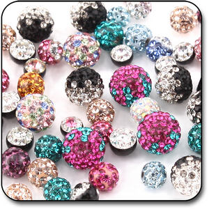 VALUE PACK OF MIX CRYSTALINE JEWELLED BALLS FOR 1.6MM - PACK OF 500 PCS