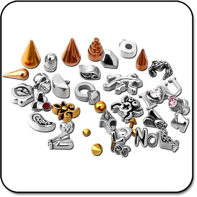 VALUE PACK OF MIX SURGICAL STEEL ATTACHMENT - PACK OF 500 PCS