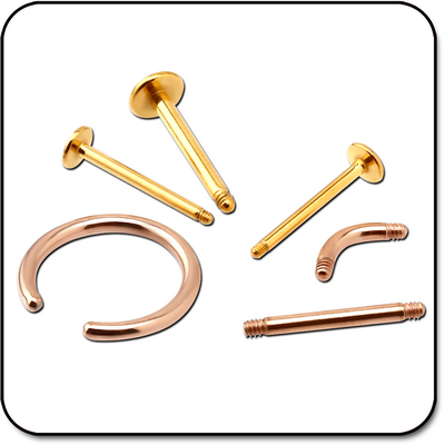 VALUE PACK OF MIX GOLD PVD COATED SURGICAL STEEL PIN - PACK OF 1000 PCS