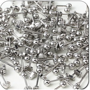 VALUE PACK OF MIX SURGICAL STEEL BARBELLS - PACK OF 1000 PCS
