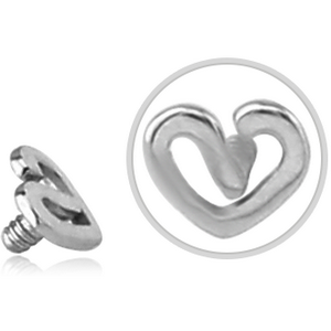 14K WHITE GOLD FOR 1.2MM INTERNALLY THREADED PINS
