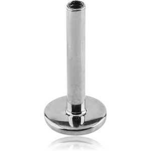 14K WHITE GOLD INTERNALLY THREADED MICRO LABRET PIN