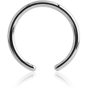 18K WHITE GOLD BALL CLOSURE RING PIN