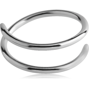 SURGICAL STEEL FISH HOOK-ILLUSION RING