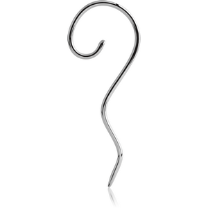 SURGICAL STEEL FISH HOOK-SPIRAL DROP