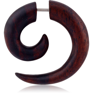 ORGANIC WOODEN FAKE SPIRAL BLACK -SONO